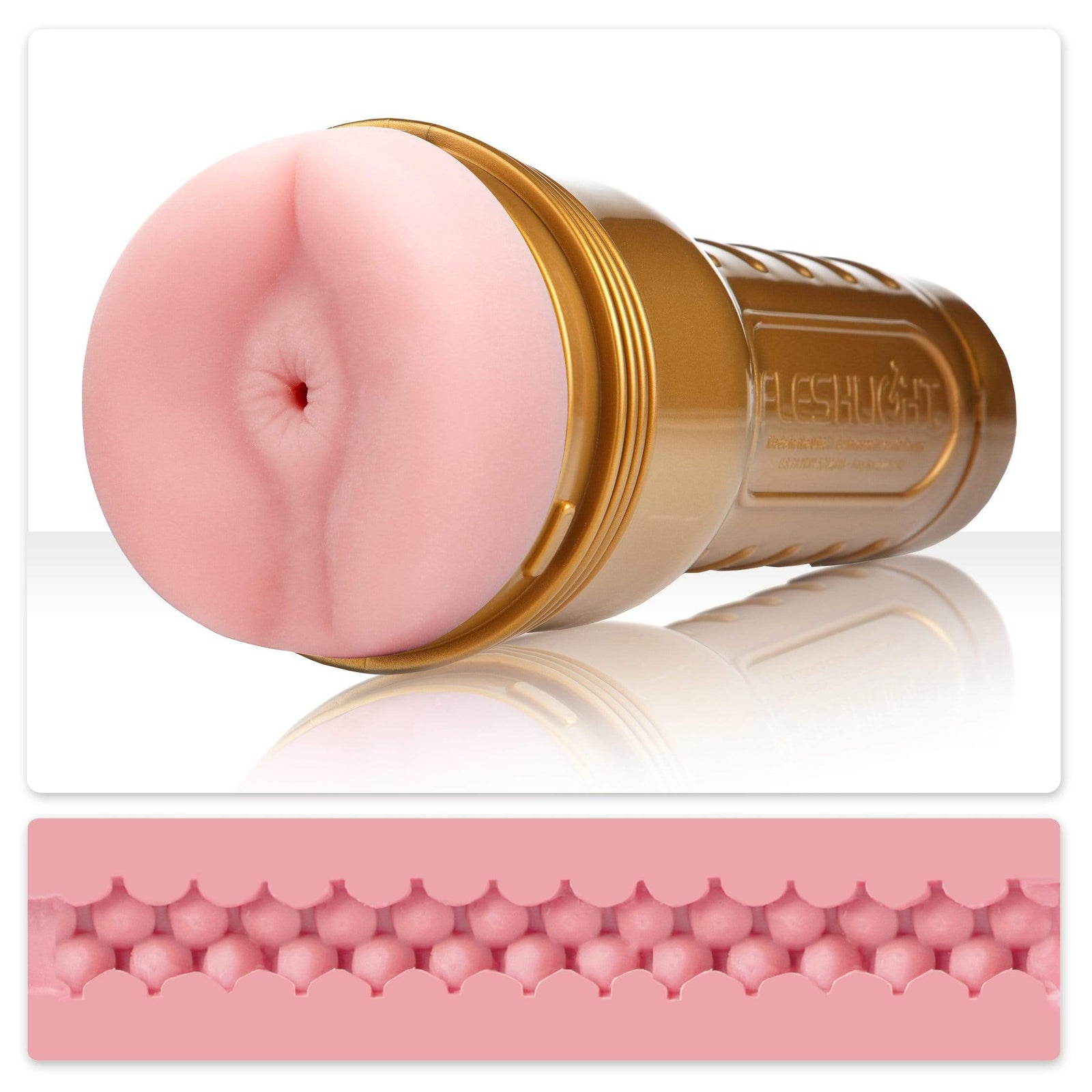 Fleshlight - Pink Butt Stamina Training Unit Masturbator (Beige) - Masturbator Ass (Non Vibration) Durio.sg