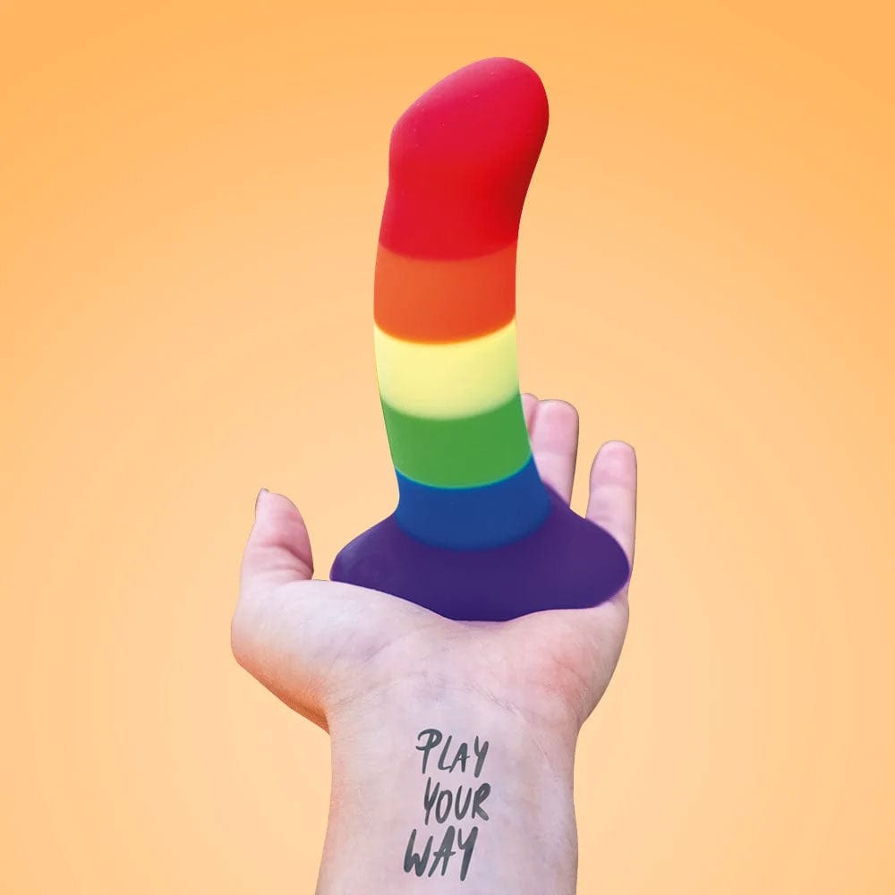 Fun Factory - Amor G Spot Dildo (Rainbow) - Realistic Dildo with suction cup (Non Vibration) Durio.sg