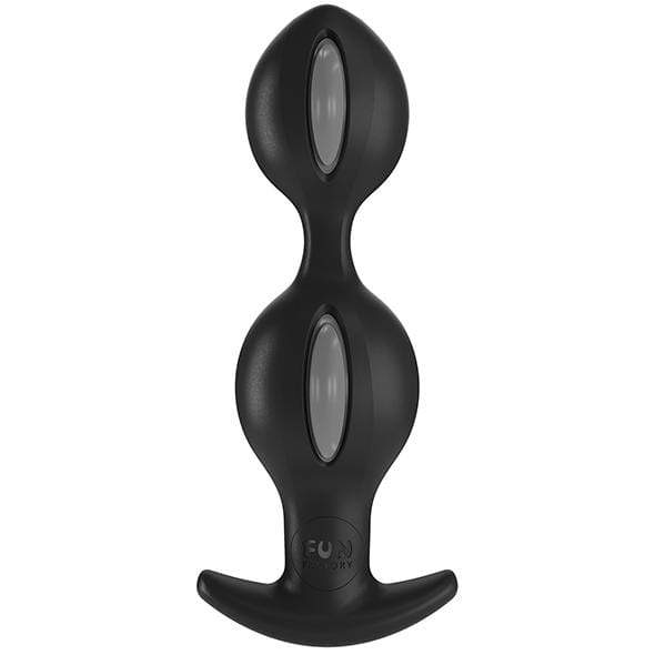 Fun Factory - B Ball Duo Anal Plug With Motion (Grey Black) - Kegel Balls (Non Vibration) Durio.sg
