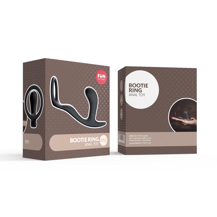 Fun Factory - Bootie Ring Anal Plug (Black) - Anal Plug (Non Vibration) Durio.sg