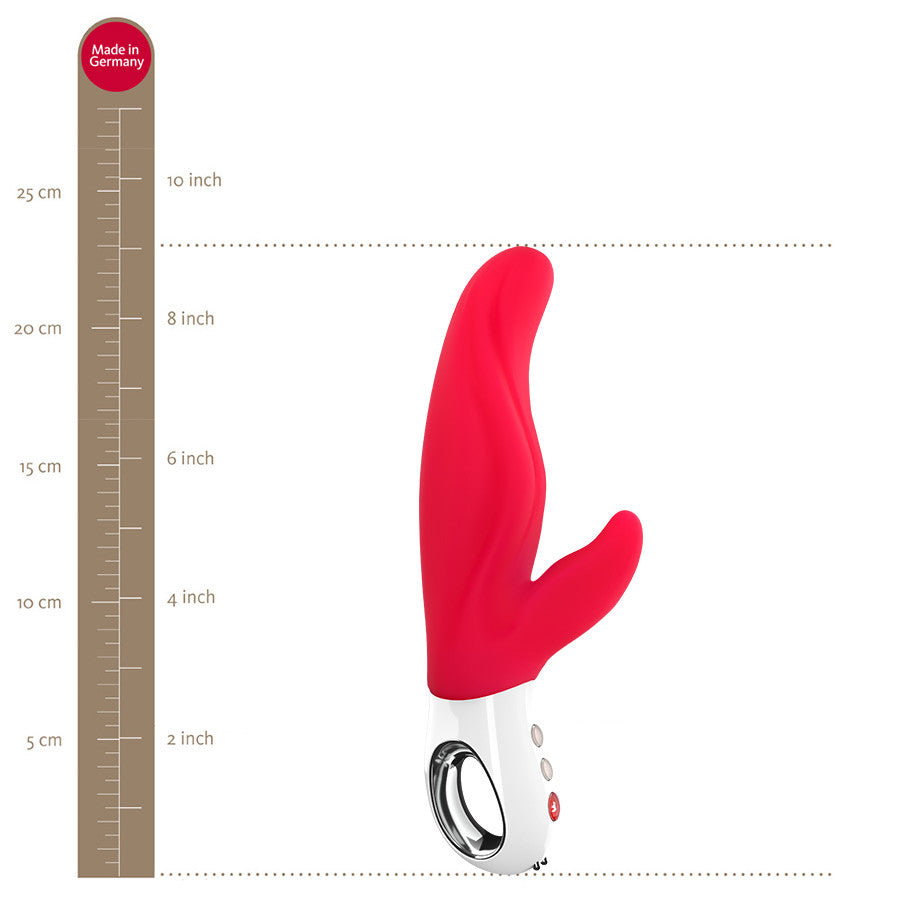 Fun Factory - Lady Bi Rabbit Vibrator (India Red) - Rabbit Dildo (Vibration) Rechargeable Durio.sg