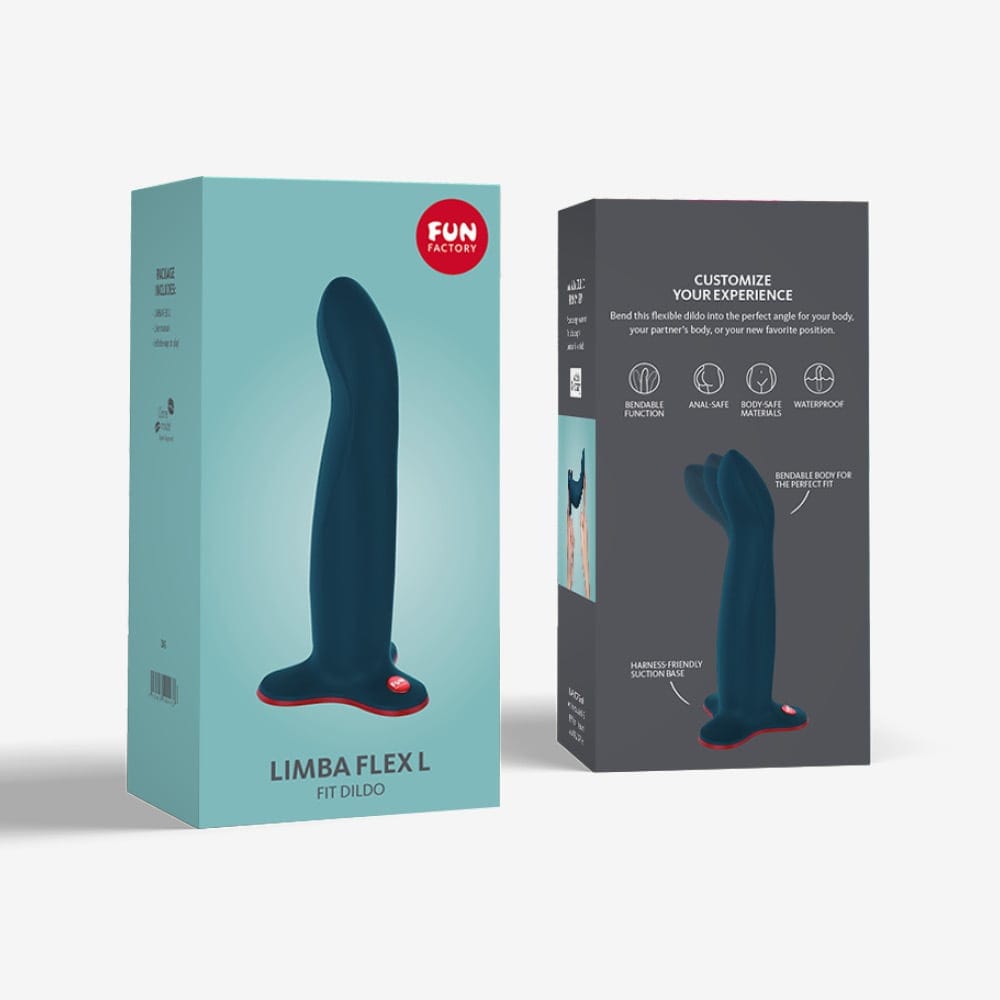Fun Factory - Limba Flex Fit G Spot Dildo L (Velvet Blue) - G Spot Dildo (Non Vibration) Durio.sg