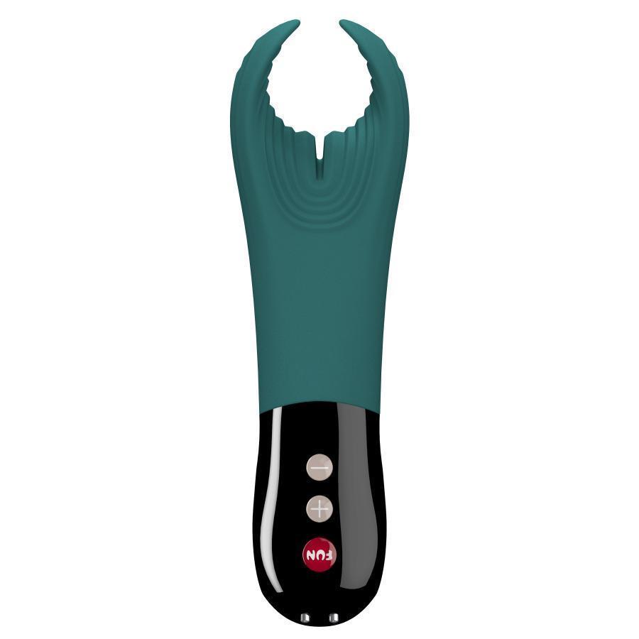 Fun Factory - Manta Vibrating Stroker (Blue Black) - Masturbator Soft Stroker (Vibration) Rechargeable Durio.sg