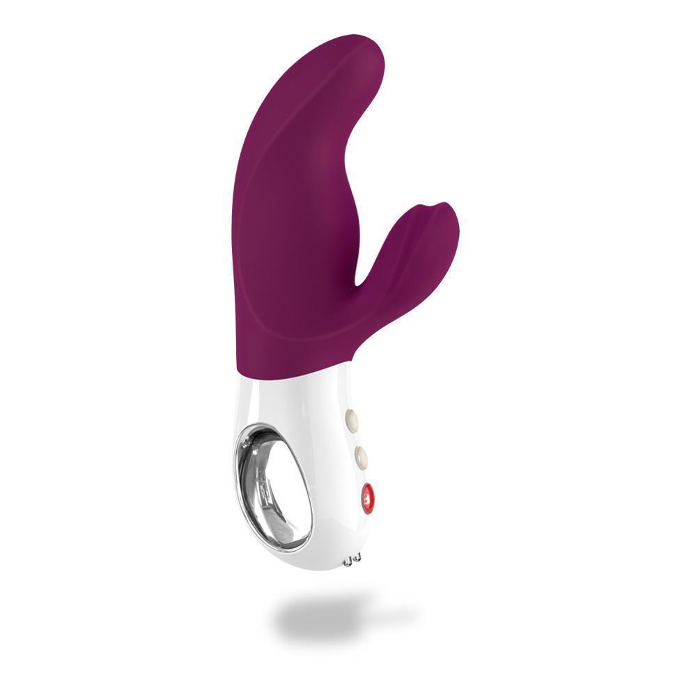 Fun Factory - Miss Bi Rabbit Vibrator (Grape/White) - Rabbit Dildo (Vibration) Rechargeable Durio.sg