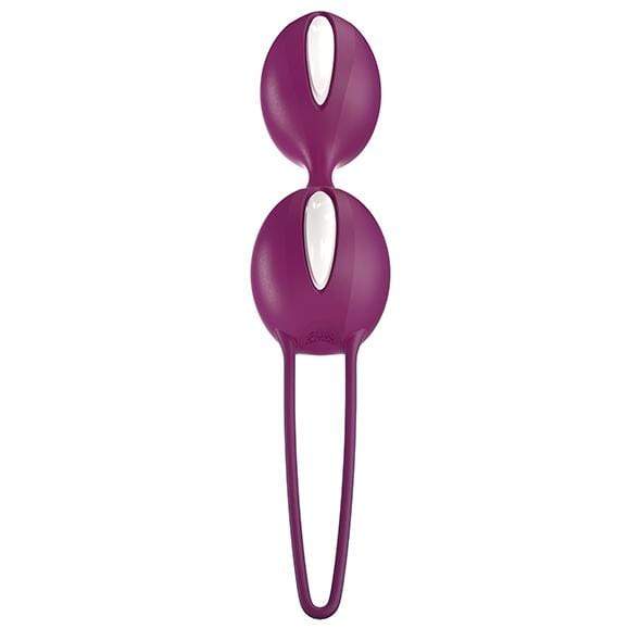 Fun Factory - SmartBalls Duo Kegel Balls (White/Grape) - Kegel Balls (Non Vibration) Durio.sg