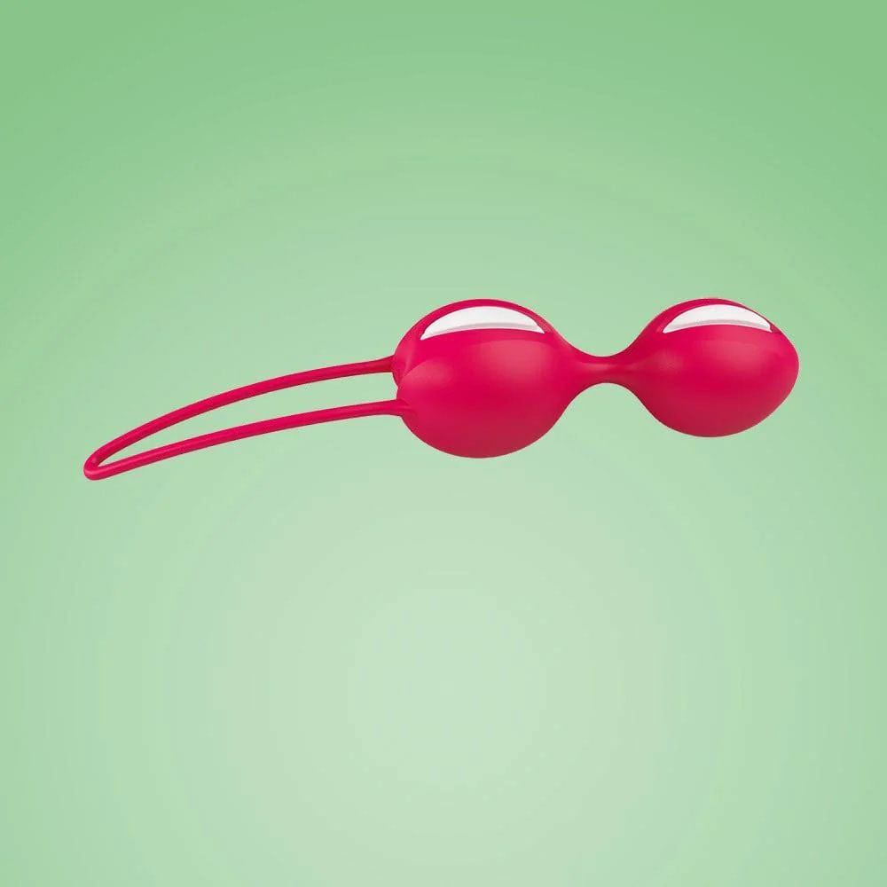 Fun Factory - Smartballs Duo Kegel Balls (White India Red) - Kegel Balls (Non Vibration) Durio.sg