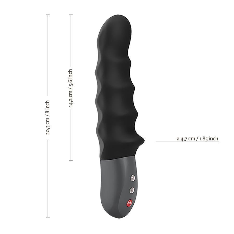 Fun Factory - Stronic Surf Pulsator II G Spot Vibrator (Black) - G Spot Dildo (Vibration) Rechargeable Durio.sg