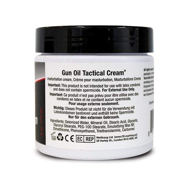 Gun Oil - Tactical Water Based Masturbation Cream Jar 6oz - Lube (Water Based) Durio.sg
