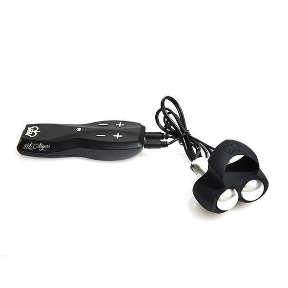 Hot Octopuss - Jett Cock Sleeve with Trible and Bass Technology (Black) - Silicone Cock Ring (Vibration) Non Rechargeable Durio.sg