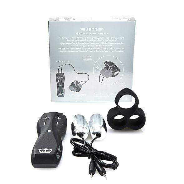 Hot Octopuss - Jett Cock Sleeve with Trible and Bass Technology (Black) - Silicone Cock Ring (Vibration) Non Rechargeable Durio.sg