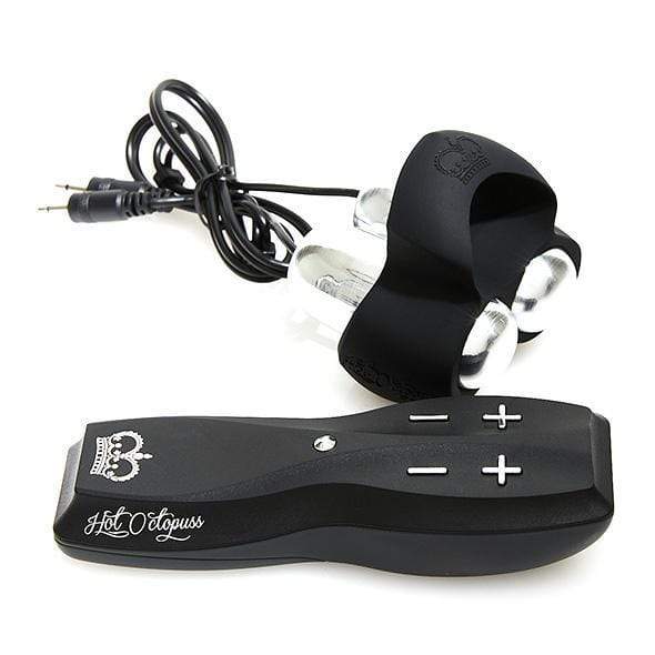 Hot Octopuss - Jett Cock Sleeve with Trible and Bass Technology (Black) - Silicone Cock Ring (Vibration) Non Rechargeable Durio.sg