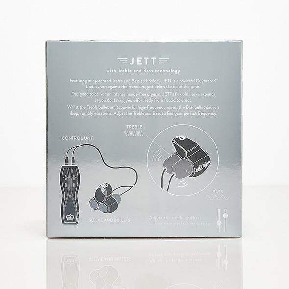 Hot Octopuss - Jett Cock Sleeve with Trible and Bass Technology (Black) - Silicone Cock Ring (Vibration) Non Rechargeable Durio.sg