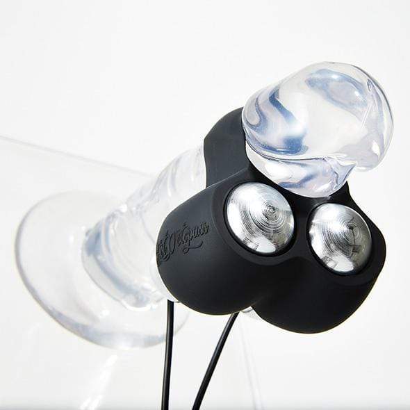 Hot Octopuss - Jett Cock Sleeve with Trible and Bass Technology (Black) - Silicone Cock Ring (Vibration) Non Rechargeable Durio.sg