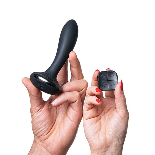 Hot Octopuss - PleX with Flex Remote Control Butt Plug (Black) - Remote Control Anal Plug (Vibration) Rechargeable Durio.sg
