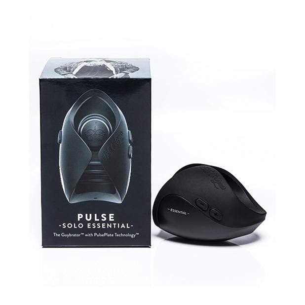 Hot Octopuss - Pulse Solo Essential Masturbator (Black) - Masturbator Soft Stroker (Vibration) Rechargeable Durio.sg