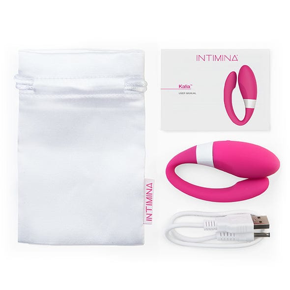 Intimina - Kalia Couples Massager Vibrator (Pink) - Couple's Massager (Vibration) Rechargeable Durio.sg