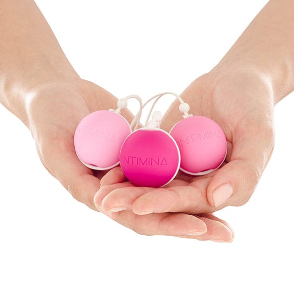 Intimina - Laselle Weighted Kegel Balls Exerciser Set (Pink) - Kegel Balls (Non Vibration) Durio.sg