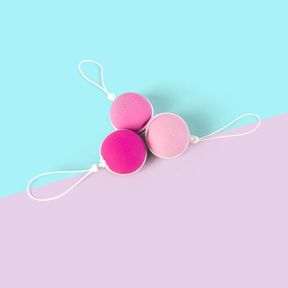 Intimina - Laselle Weighted Kegel Balls Exerciser Set (Pink) - Kegel Balls (Non Vibration) Durio.sg