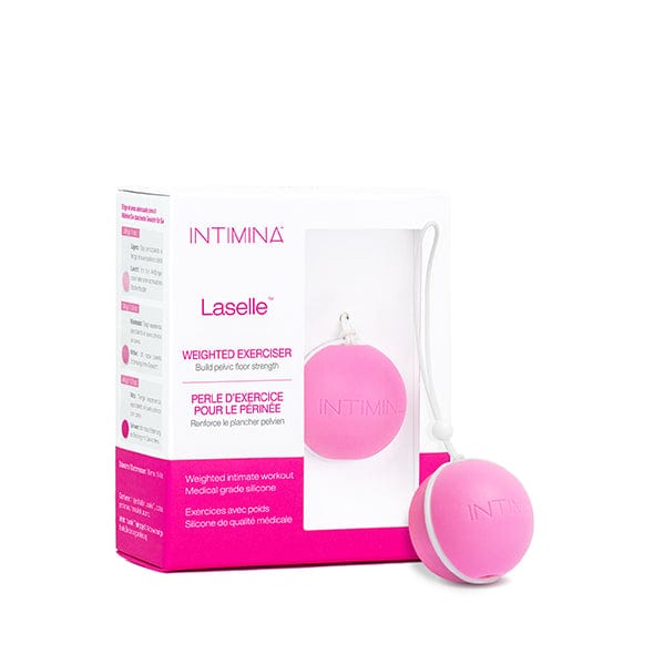 Intimina - Laselle Weighted Kegel Exerciser 38g (Pink) - Kegel Balls (Non Vibration) Durio.sg