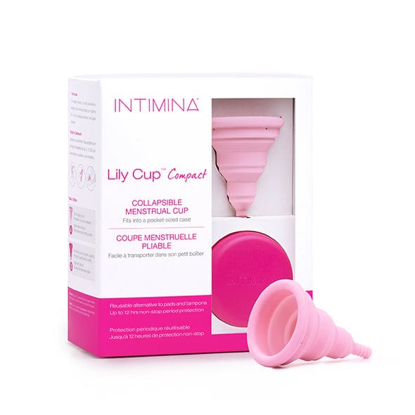 Intimina - Lily Compact Cup A Collapsible Menstrual Cup (Pink) - Menstrual Cup Durio.sg
