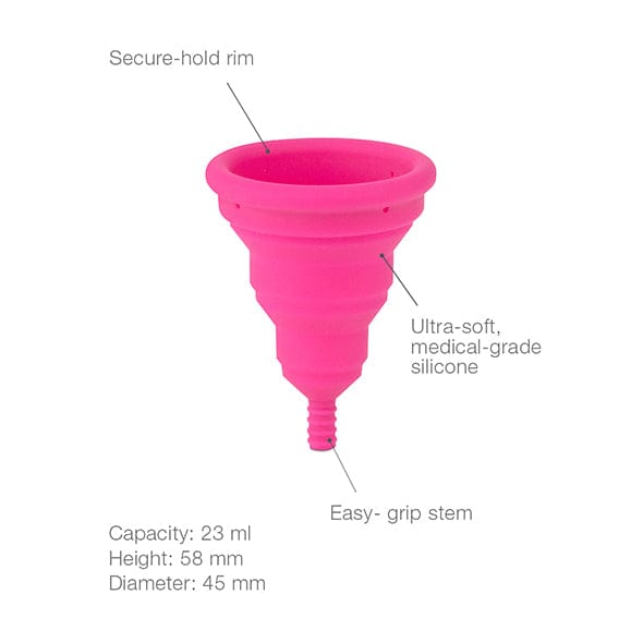 Intimina - Lily Compact Cup B Collapsible Menstrual Cup (Pink) - Menstrual Cup Durio.sg