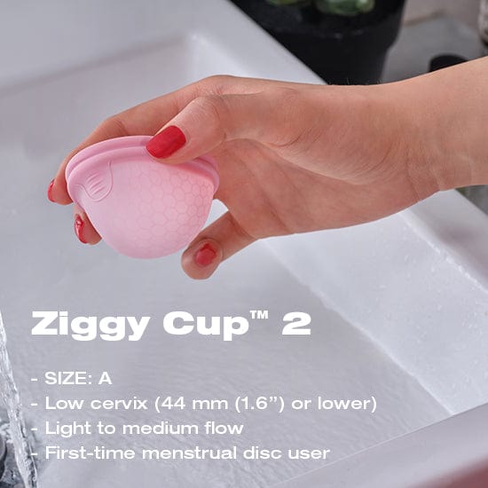 Intimina - Ziggy Cup 2 Size A Menstrual Cup (Pink) - Menstrual Cup Durio.sg