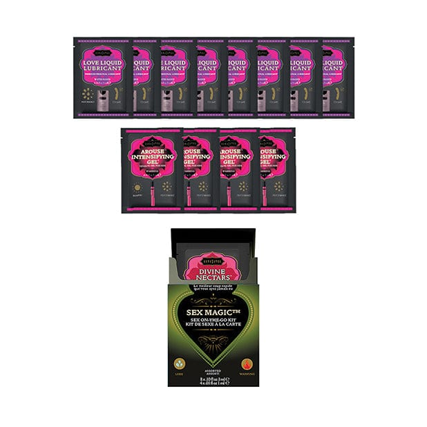 Kama Sutra - Sex Magic Sex On the Go Assorted Travel Lubricant and Arousal Gel Sachet Kit - Lube (Water Based) Durio.sg