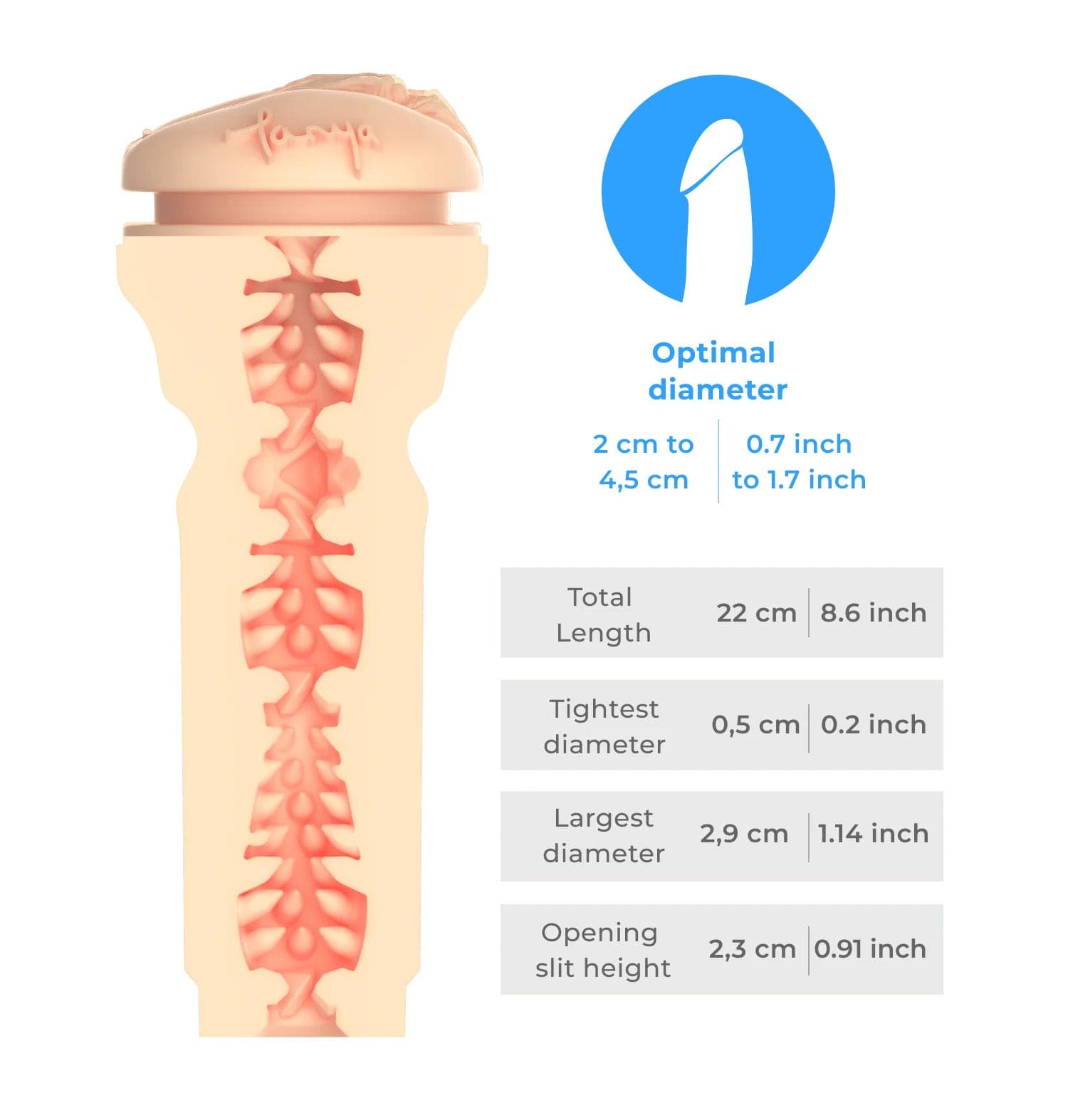Kiiroo - Stars Collection Strokers Feel Tanya Tate Masturbator (Beige) - Masturbator Vagina (Non Vibration) Durio.sg