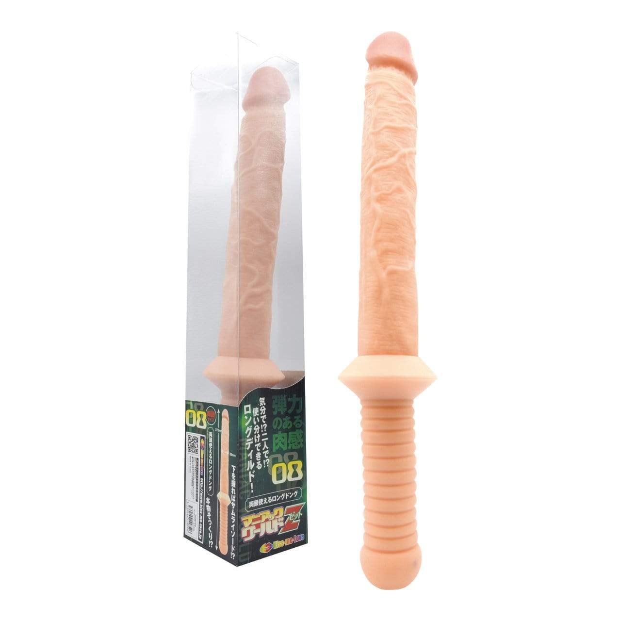 Kiss Me Love - Maniac World Z 08 Double Dildo (Beige) - Double Dildo (Non Vibration) Durio.sg