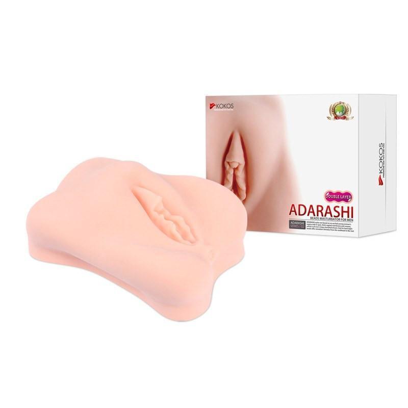 Kokos - Adarashi 2 Double Layer Meiki (Beige) - Masturbator Vagina (Non Vibration) Durio.sg