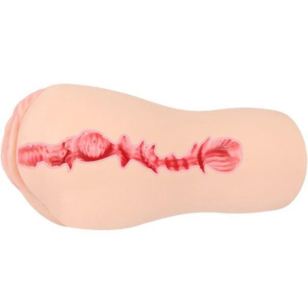 Kokos - Artist Collection Series Emily Double Layer Masturbator (Beige) - Masturbator Vagina (Non Vibration) Durio.sg