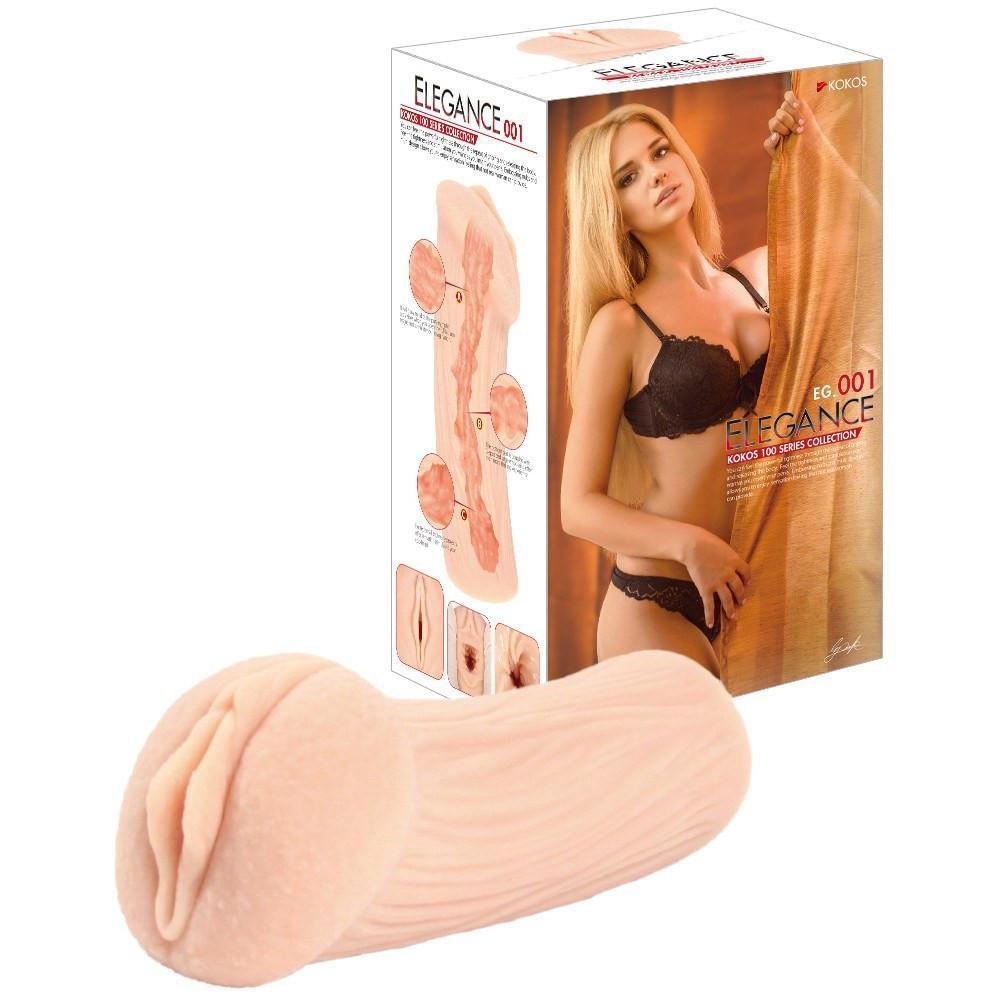 Kokos - Elegance 001 Double Layer Meiki (Beige) - Masturbator Vagina (Non Vibration) Durio.sg