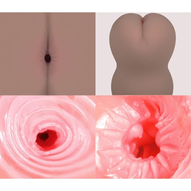 Kokos - Excellent Love Original Tongggo Black Angel Double Layer Ass Masturbator (Beige) - Masturbator Vagina (Non Vibration) Durio.sg