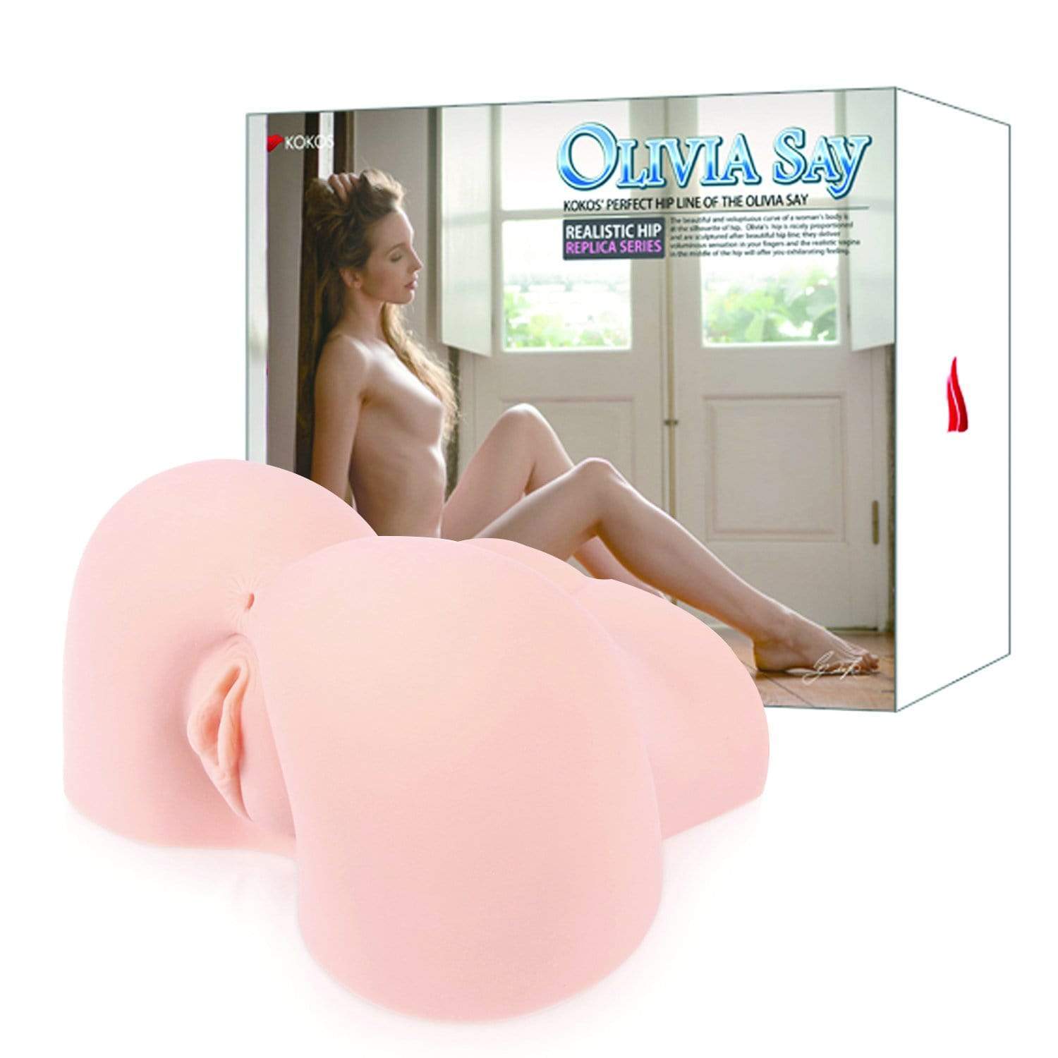 Kokos - Olivia Say Realistic Peferct Hip Masturbator (Beige) - Masturbator Vagina (Non Vibration) Durio.sg
