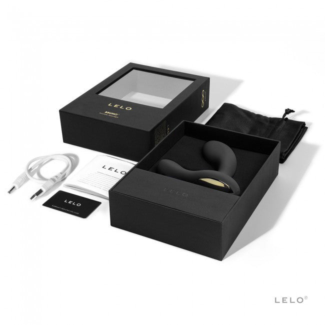 LELO - Bruno Prostate Massager (Black) - Prostate Massager (Vibration) Rechargeable Durio.sg