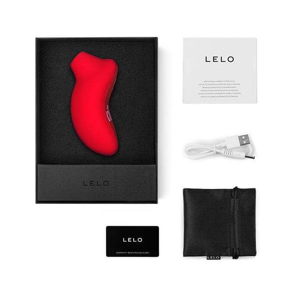 LELO - Diesel Sona Cruise Vibrating Clit Massager (Red) - Clit Massager (Vibration) Rechargeable Durio.sg