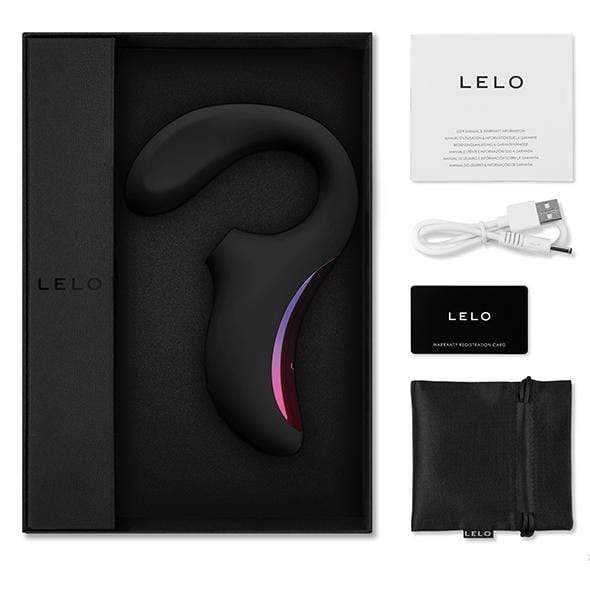 LELO - Enigma Dual Stimulation Sonic Clitoral Air Stimulator Massager (Black) - G Spot Dildo (Vibration) Rechargeable Durio.sg