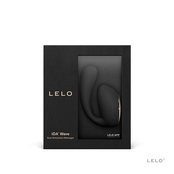 LELO - Ida Wave App-Controlled Dual Stimulation Massager Vibrator (Black) - Couple's Massager (Vibration) Rechargeable Durio.sg