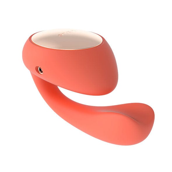 LELO - Ida Wave App-Controlled Dual Stimulation Massager Vibrator (Coral Red) - Couple's Massager (Vibration) Rechargeable Durio.sg