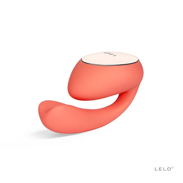 LELO - Ida Wave App-Controlled Dual Stimulation Massager Vibrator (Coral Red) - Couple's Massager (Vibration) Rechargeable Durio.sg