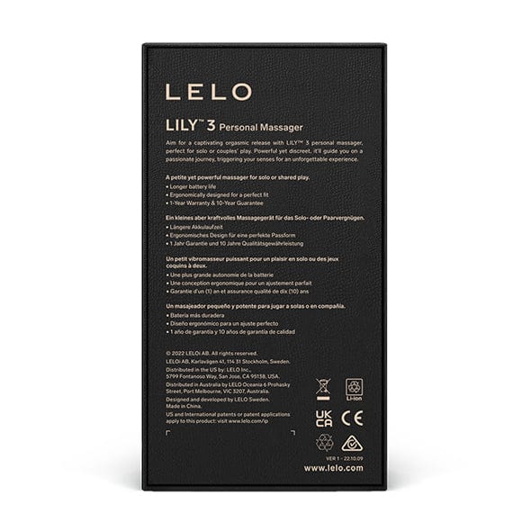 LELO - Lily 3 Vibrating Clit Massager (Dark Plum) - Clit Massager (Vibration) Rechargeable Durio.sg