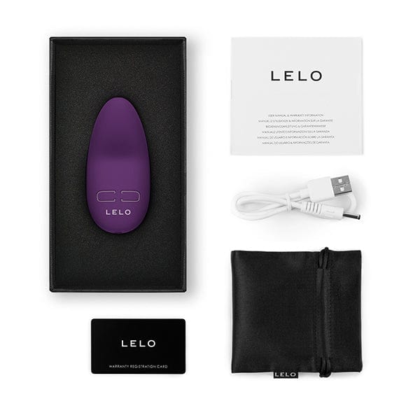 LELO - Lily 3 Vibrating Clit Massager (Dark Plum) - Clit Massager (Vibration) Rechargeable Durio.sg