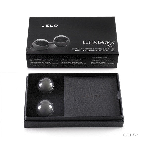 LELO - Luna Beads Kegel Balls (Noir) - Kegel Balls (Non Vibration) Durio.sg