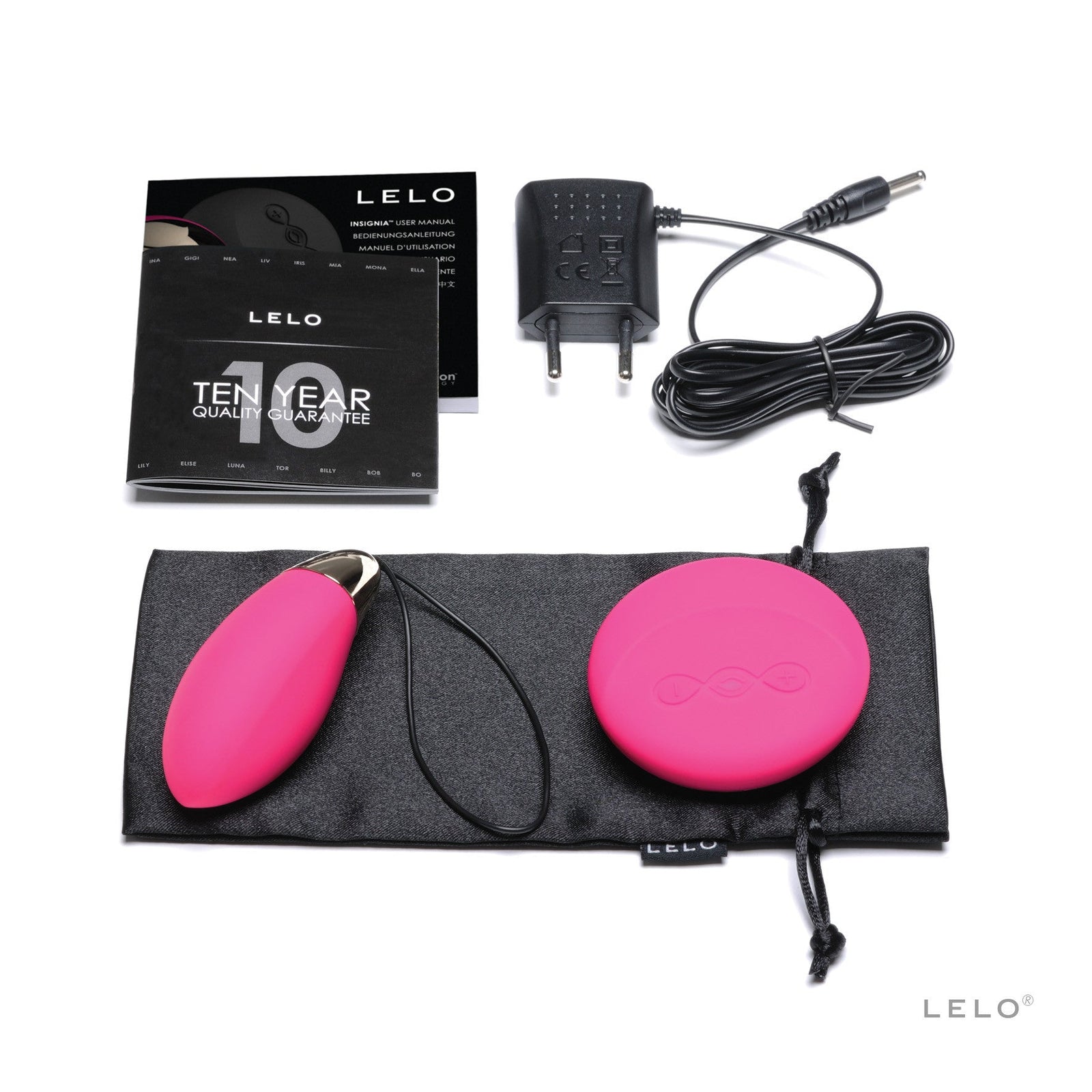 LELO - Lyla 2 Wireless Remote Control Egg Vibrator (Cerise) - Wireless Remote Control Egg (Vibration) Rechargeable Durio.sg