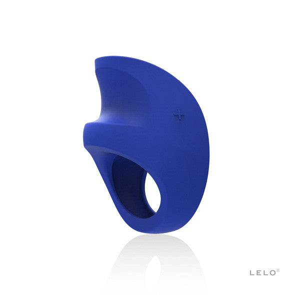 LELO - Pino Vibrating Cock Ring with Cufflinks and Clip (Blue) - Silicone Cock Ring (Vibration) Rechargeable Durio.sg