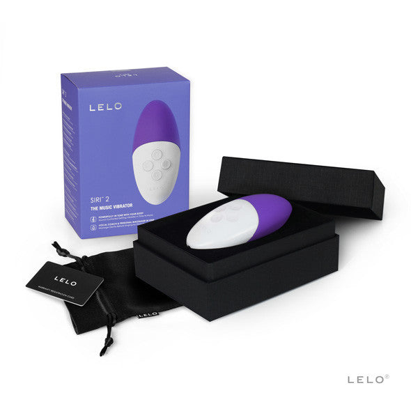 LELO - Siri 2 Music Vibrating Clit Massager (Purple) - Clit Massager (Vibration) Rechargeable Durio.sg