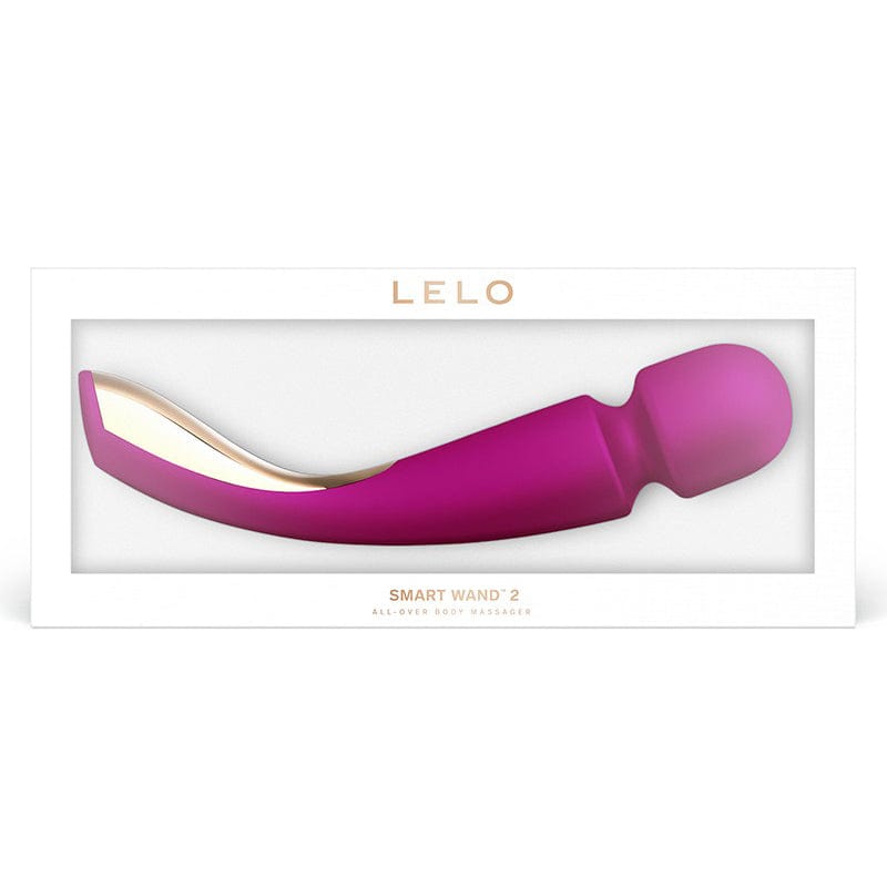 LELO - Smart Wand 2 All Over Body Wand Massager Large (Deep Rose) - Wand Massagers (Vibration) Rechargeable Durio.sg