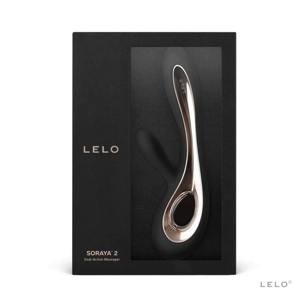 LELO - Soraya 2 Rabbit Vibrator (Black) - Rabbit Dildo (Vibration) Rechargeable Durio.sg