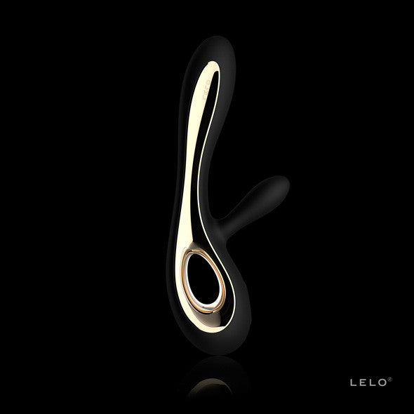 LELO - Soraya Rabbit Vibrator (Black) - Rabbit Dildo (Vibration) Rechargeable Durio.sg