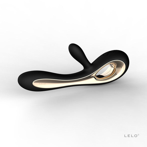 LELO - Soraya Rabbit Vibrator (Black) - Rabbit Dildo (Vibration) Rechargeable Durio.sg